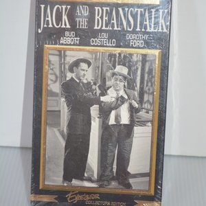 Hollywood Gold Jack and the Beanstalk VHS Tape Abbott & Costello Comedy New Seal
